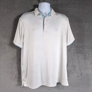 Head Golf Mens White Pastel Golf Size L Performance Polo Shirt Short Sleeve